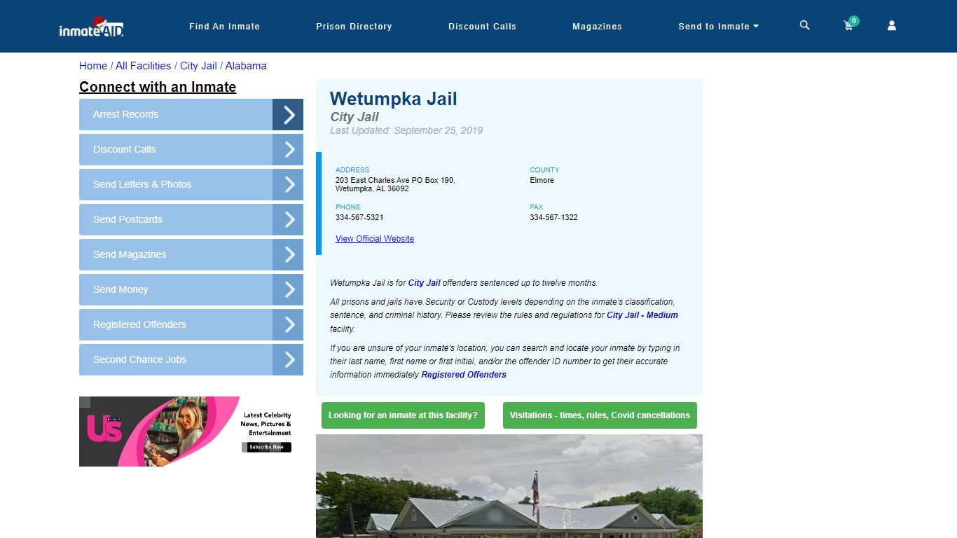 Wetumpka Jail | Inmate Locator