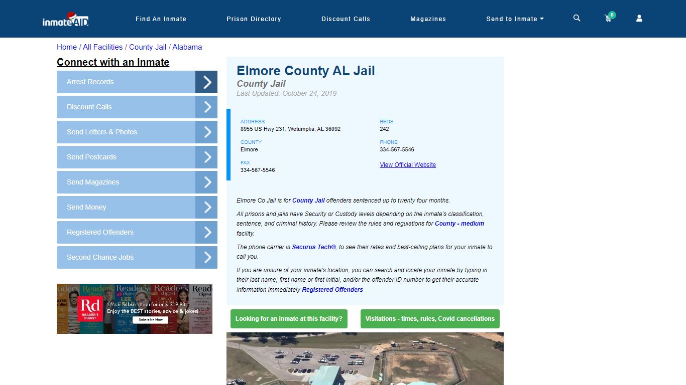 Elmore County AL Jail - Inmate Locator - Wetumpka, AL